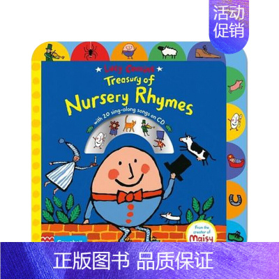 [正版]书籍英文原版3-6岁童谣宝库 Treasury of Nursery Rhymes 低幼启蒙 儿童认知 纸板书