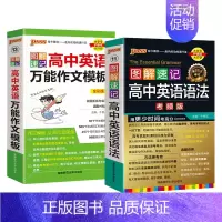 作文模板+语法 高中通用 [正版]2025新版图解速记高中英语语法全解详解考频版便携小本口袋书全国通用pass绿卡图书高