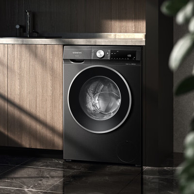 西门子 WG52A1U20W 曜石黑系列10公斤滚筒洗衣机全自动 变频节能 防过敏