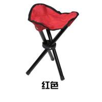 户外装备钓鱼椅子折叠椅小板凳野餐折叠凳子便携式马扎超轻休闲椅 三角凳[红色]