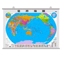 2021新版正版 中国地图挂图世界地图挂图 地图墙贴 书房办公家用 世界地图挂图(单张)