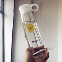miniso名创优品Kakao Friends玻璃杯可爱卡通学生水杯办公室杯子 玻璃透明款Muzi 杯子