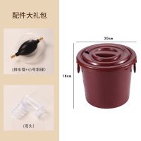 茶桶茶渣桶塑料茶水桶茶叶滤水垃圾桶功夫茶具配件客厅家用茶小桶 翻盖款:小号3升 单桶