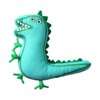 乔治的恐龙先生公仔生日礼物新款小猪佩琪玩偶睡觉抱枕毛绒玩具 双面恐龙 36*40C[高品质]