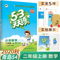 2020秋季53天天练二年级数学上册五四制青岛版QD小学五三天天练2年级数学课时同步练习册一课一练小学教材同步辅导资料曲