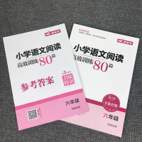 小学语文阅读高效训练80篇6六年级课外阅读训练阶梯阅读训练语文阅读理解语文教材知识大全阅读专项训练含阅读理解答题技巧附答