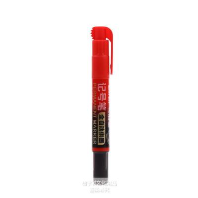 加浓型记号笔防水油性大头笔物流笔黑笔粗笔唛头办公绘画笔马克笔 红色 3支装