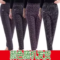 冬季女士中老年保暖裤驼绒棉裤女冬超厚加绒加厚保暖东北外穿妈妈 驼绒三层加厚(随机颜色混发) 小码2XL(建议90-120