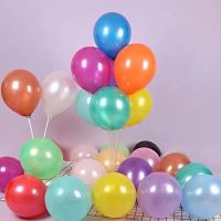 气球批发1000个装彩色珠光气球开业活动场景布置KTV装饰用品 混色 100个装