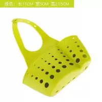 [厨房沥水收纳神器]厨房用品用具沥水收纳挂篮挂袋小工具置物架 单层薄款绿色