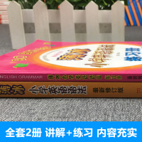 薄冰小学英语语法+薄冰小学英语语法练习册彩图版全套2册 小学生3-6年级语法专项训练题小学英语语法大全零基础英语自学英语