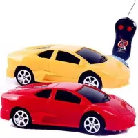 儿童遥控汽车玩具车充电男孩电动无线遥控车赛车漂移小汽车带灯光 两通遥控车(颜色款式随机) 低配版(自备电池)