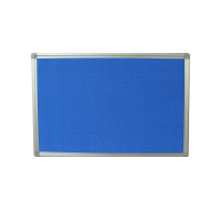 史泰博 铝合金边框软木板(包蓝布) 90*150cm 蓝色