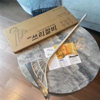 韩国魔术高科技黑科技除尘超级扫把拖把家用不粘扫头发地刮水扫地 粉色魔法扫把