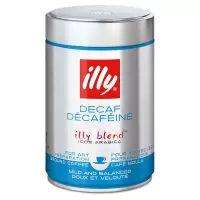 意利Illy浓缩黑苦咖啡粉无蔗糖250g克罐装(低咖啡因粉)需过滤 illy低咖啡因粉250克