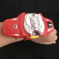 赛罗奥特曼手环玩具变身器手腕召唤器手镯发声光塞罗男孩超人武器 红色手腕召唤器
