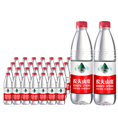 农夫山泉饮用水5L/4L/12L大桶装天然弱碱性水上海除岛 550ml*12瓶