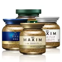 日本AGF速溶黑咖啡Maxim 马克西姆blendy冻干咖啡粉黑咖啡80g 蓝瓶