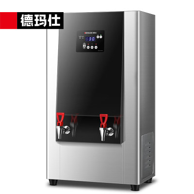 德玛仕(DEMASHI)步进式开水器 商用直饮水机 定时开水机 304不锈钢KW-90G-2BH(380V黑钢款)