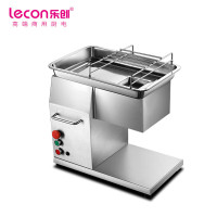 乐创(lecon) 商用台式切肉机 500KG/H小型台式不锈钢电动切肉片机LC-J-TQ500