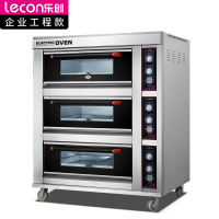 乐创(lecon) 商用烤箱 三层六盘 旋钮式 蛋糕面包 烘焙电烤箱380V LC-J-DK60
