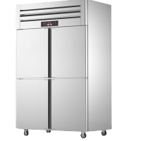 乐创(lecon)商用四门冰柜 立式厨房保鲜柜节能压缩机 工程豪华款全冷冻款 LC-J-SMG01