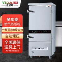 意黛斯(YIDAISI)燃气蒸饭柜YDS-RX-12商用蒸饭车食堂学校餐厅厨房蒸箱蒸柜12盘 天然气/液化气