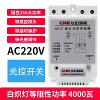 KG-F｜单控制器｜阻性4kw 感性700瓦｜ 路灯光控开关光感可调探头智能感应天黑自动亮控制器220V长虹