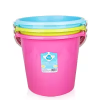 茶花塑料水桶加厚塑料水桶大号塑料桶带盖水桶加厚装水桶钓鱼桶