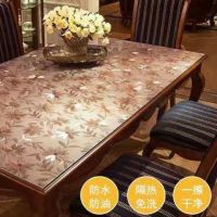 无味软玻璃pvc塑料圆桌布防水防油防烫免洗台布透明餐桌垫水晶板
