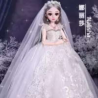 芭比娃娃套装大礼盒女孩儿玩具60厘米衣服鞋子水晶鞋公主
