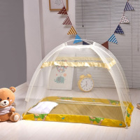 bb床蒙古包婴儿蚊帐可折叠免安装加密带支架幼儿园宝宝蚊帐罩