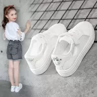 女童小白鞋2021春秋板鞋白色儿童鞋子女孩运动鞋透气童鞋