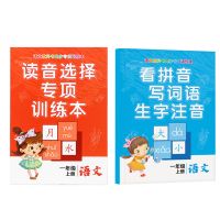 读音选择补充音节练习本一年级上下册语文人教版同步专项练习本|一年级上册2本