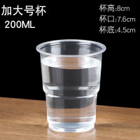 一次性杯子塑料杯透明加厚航空杯水杯中小号茶杯口杯家用商用