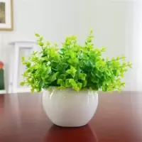 仿真绿植小盆栽景家居客厅摆设件书桌迷你装饰假花塑料假植物米兰