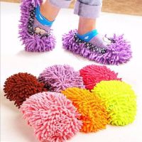 擦地拖地鞋套地板抹布拖地鞋拖把扫地可拆洗清洁拖鞋6件9.9