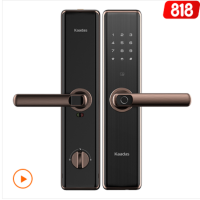凯迪仕智能锁 A8-W 红古铜 指纹锁家用防盗门锁 磁卡锁电子锁密码锁