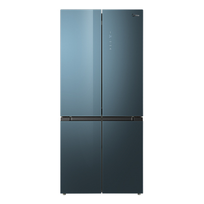 美的 BCD-510WSGPZM(E) 家用510升十字双开门冰箱 一级能效玻璃面板智能家电