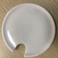 陶瓷水杯盖子马克杯盖子陶瓷杯盖 白色盖子