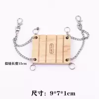 仓鼠玩具用品木质秋千木制家具木窝小仓鼠小窝房子磨牙金丝熊窝屋 铃铛秋千