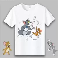 猫和老鼠动漫短袖T恤学生男女情侣儿童卡通衣服汤姆杰瑞衣服夏季 1 童装6码[100cm]