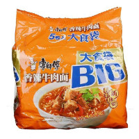 康师傅大食代香辣牛肉面125g*5