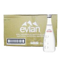 evian/依云 天然矿泉水330ml*20玻璃瓶箱装 法国进口饮用水 正品行货