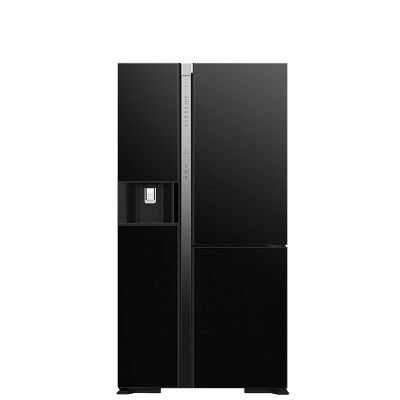 日立 HITACHI 原装进口569L黑科技真空保鲜自动制冰对开门电冰箱R-SBS3100NC水晶黑