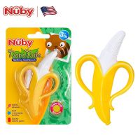 Nuby努比香蕉牙胶婴儿磨牙棒宝宝咬咬胶玩具全硅胶可水煮磨牙棒 香蕉香蕉