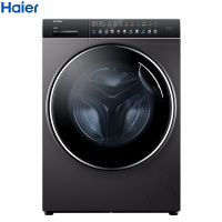 海尔(Haier)10公斤XQG100-HBD14166LU1 洗烘一体机 直驱变频 全自动家用 智能物联 晶彩系列