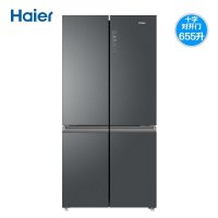 海尔(Haier) 十字对开门冰箱四开门655升一级能效 变频无霜 家用冰箱 BCD-655WGHTD9DG9U1