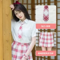 平角[] 青间白鹿 御殿樱小物领结平角长柄兔耳双层领带 9月发JK制服配饰