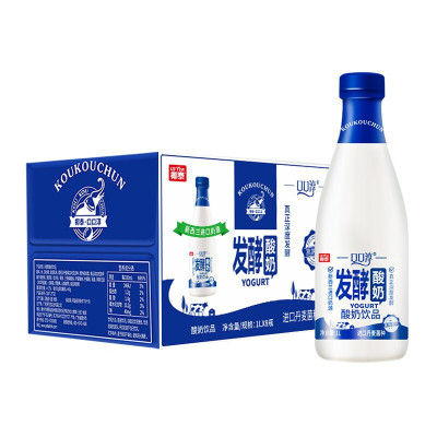 椰泰口口淳发酵酸奶1L*8瓶